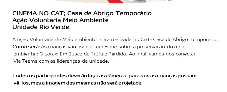 Cinema no CAT