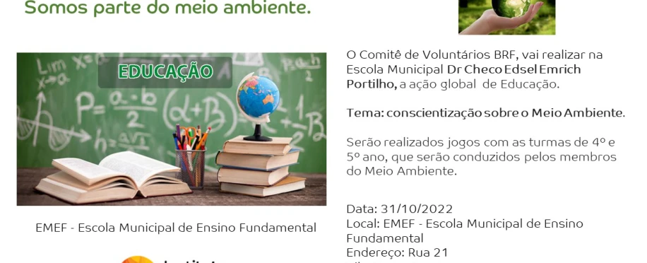 Somos parte do Meio Ambiente