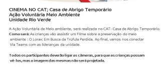 Cinema no CAT