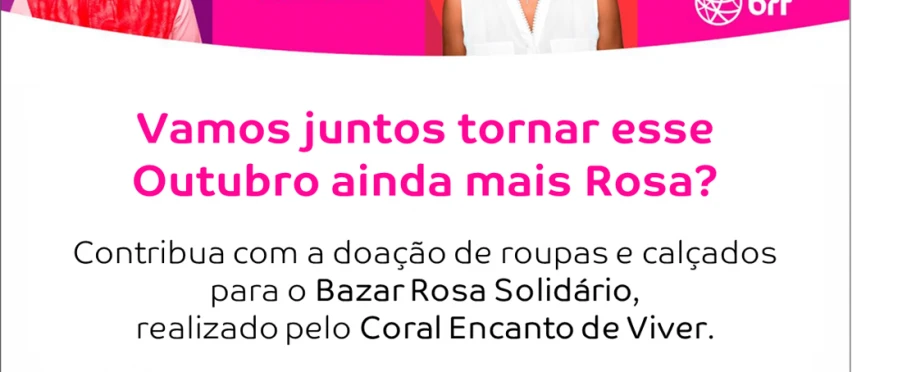 Outubro Rosa | Arrecadação de Roupas e Calçados