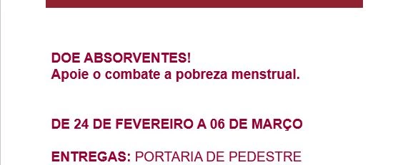 Doação de absorventes: apoie o combate a pobreza menstrual!