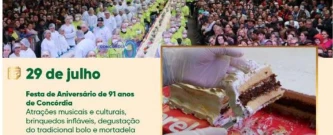 Doação de Mortadela - 91 anos Concórdia