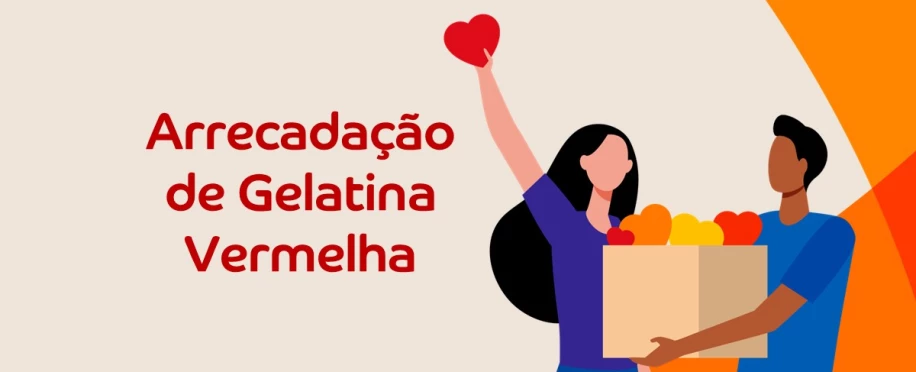 Arrecadação de gelatina vermelha