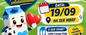 Ação Solidária | Arrecadação de Leite no Torneio de Futebol do Suínos