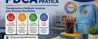 PDCA: Planejar, Executar, Verificar e Agir na escola Vilmar Vieira Mattos