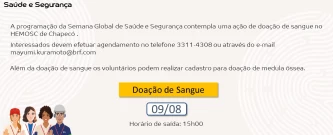 Doação de Sangue - Semana Global de SST