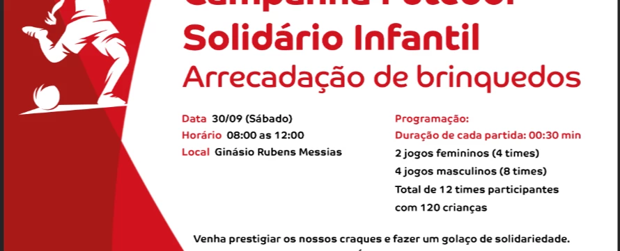Futebol Solidário Infantil - Seres Sonhadores