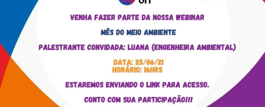 1ª webinar: Mês do meio ambiente Unidade Manaus