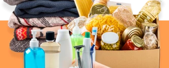 Doações de roupa, calçado, alimentos e produtos de higiene pessoal - CPO