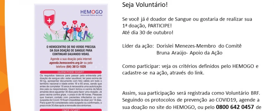 Doação de Sangue CD- Centro de Distribuição