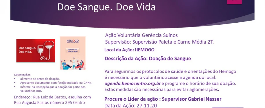 Doe Sangue.Doe Vida.