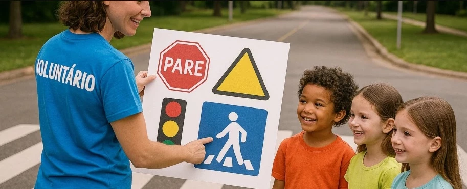 Ação Voluntária - Sinal Verde para a Conscientização!