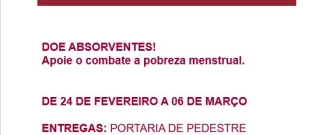 Doação de absorventes: apoie o combate a pobreza menstrual!