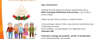 Gincana do Bem - Ação de Natal  ABAS Terceira Idade- Agro